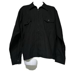 anchor blue black full zip thin jacket Size L